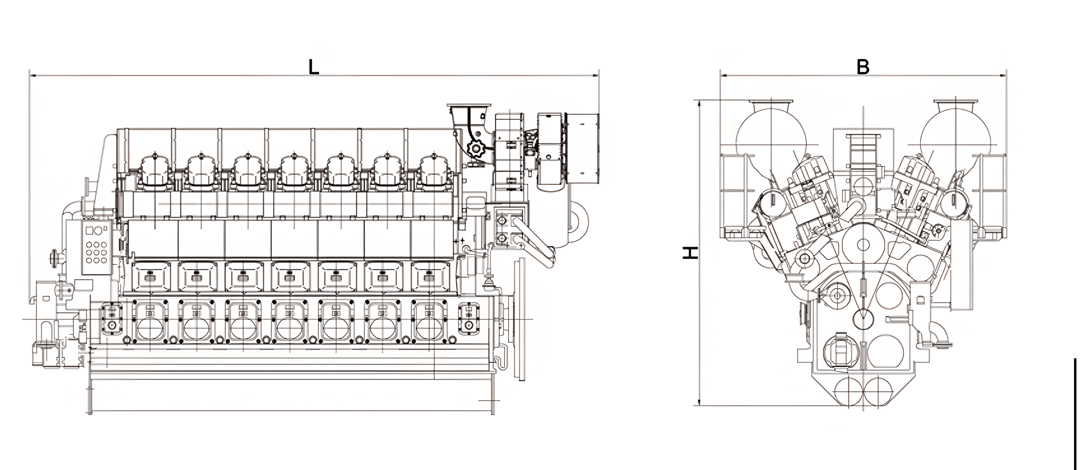 CSI Ningdong N160N170 Series Marine Diesel Generator Set (200 - 500kW)